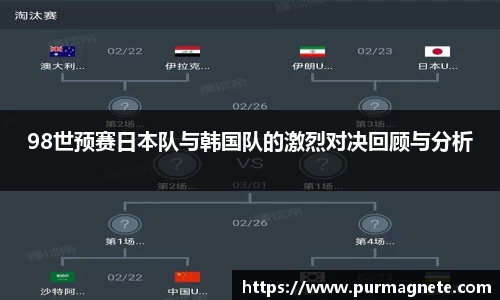 98世预赛日本队与韩国队的激烈对决回顾与分析
